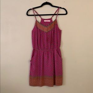 Alice and Trixie bright pink and orange dress